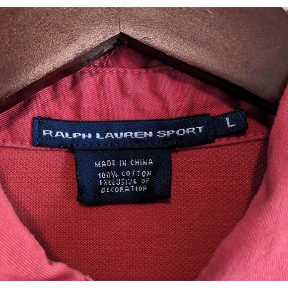 Ralph Lauren Sport Size Large Polo Shirt Boys Big Pony Short Sleeve Blue Kids - Picture 3 of 4